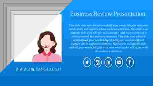 review ppt template-business review presentation